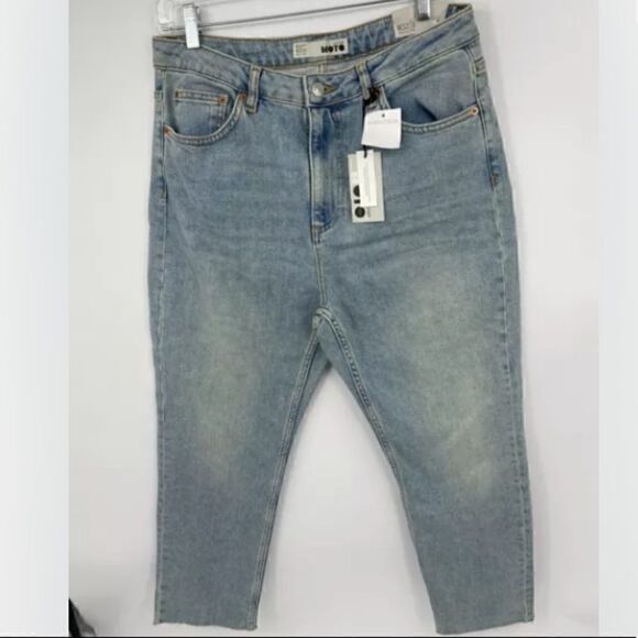 Moto Denim - NWT TopShop Moto Mom Jeans Cropped High Rise